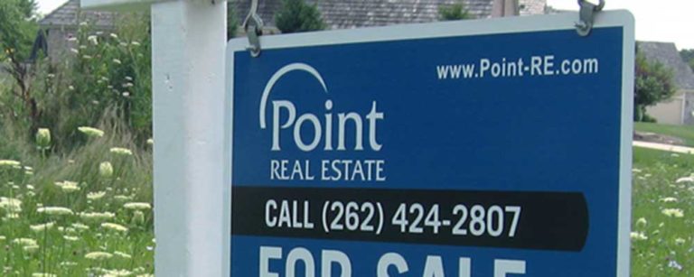 Point Real Estate yard sign